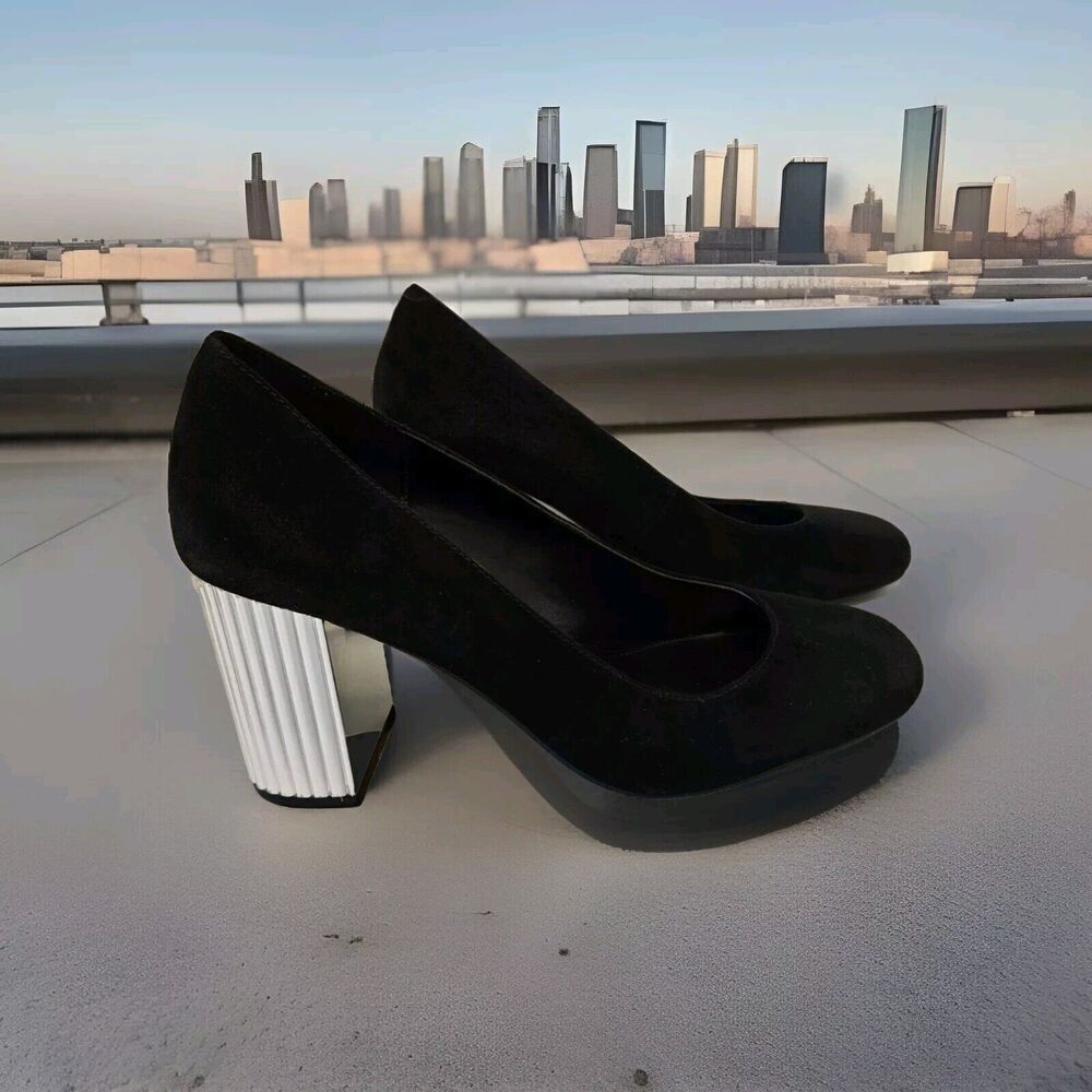 Michael Kors Porter Flex Pumps Black Suede Size 8